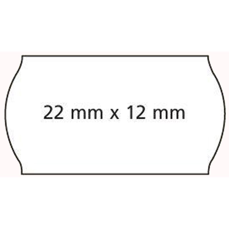 APLI étiquettes de prix pour pistolet à prix, 22 × 12 mm, blanc, repositionnable